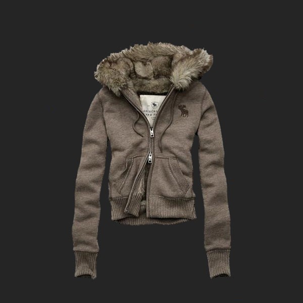 Abercrombie & Fitch Bruine Vrouwen Hoodie Whod55