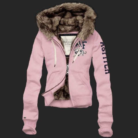 Abercrombie & Fitch Roze Vrouwen Hoodie Whod44