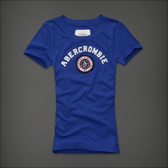 Abercrombie & Fitch Vrouwen Tee Blue Wtee25