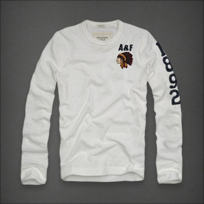 Abercrombie & Fitch Witte Mannen T-shirts AF-mtshirt054