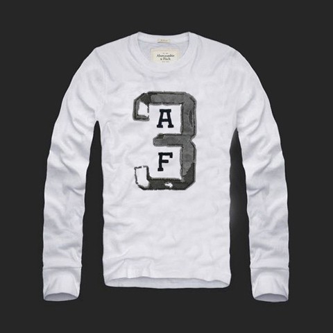 Abercrombie & Fitch Witte Mannen T-shirts AF-mtshirt037