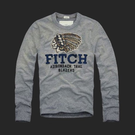 Abercrombie & Fitch Grijze Mannen T-shirts AF-mtshirt019