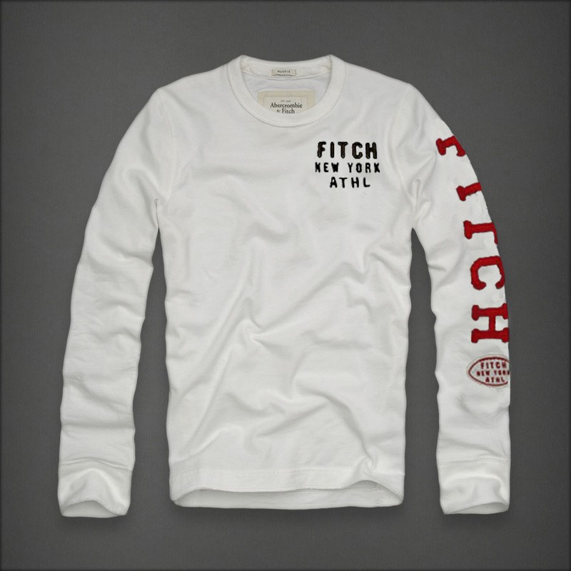 Abercrombie & Fitch Witte Mannen T-shirts AF-mtshirt065