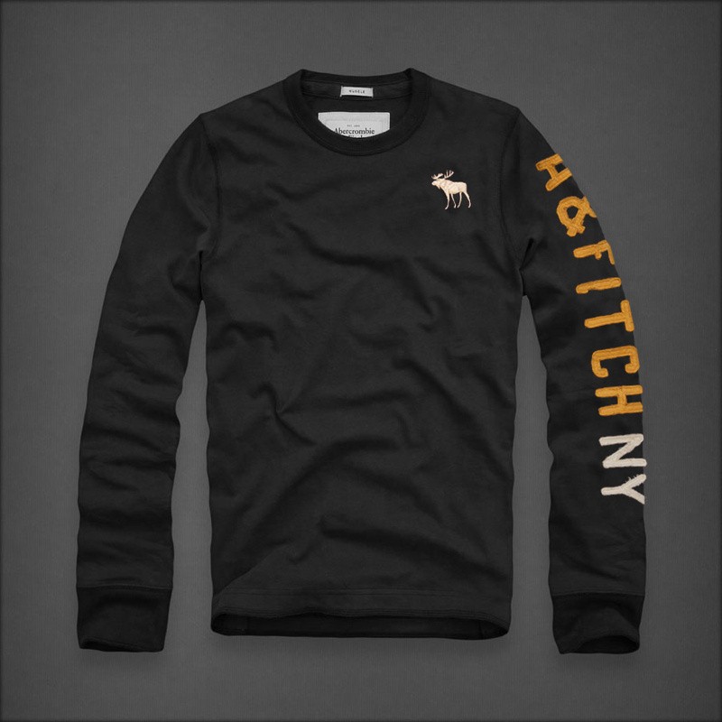 Abercrombie & Fitch Donker Grijs Mannen T-shirts AF-mtshirt064