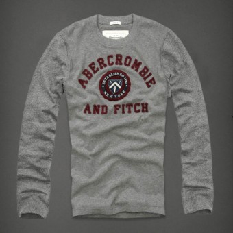 Abercrombie & Fitch Fitch Grijze Mannen T-shirts AF-mtshirt002