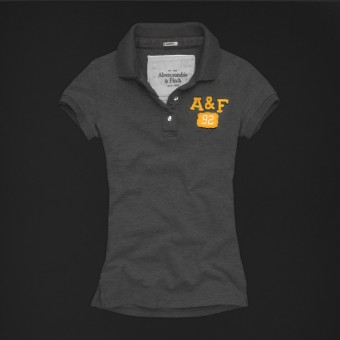 Abercrombie & Fitch Vrouwen Polo Donkergrijs Wpo54