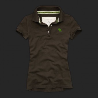 Abercrombie & Fitch Vrouwen Polo Chocolade Wpo4