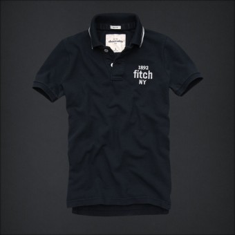 Abercrombie & Fitch Heren Polo Donkerblauw Mpo90