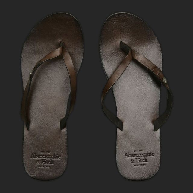 Abercrombie & Fitch Donker Bruin Vrouwen Slippers Wff07