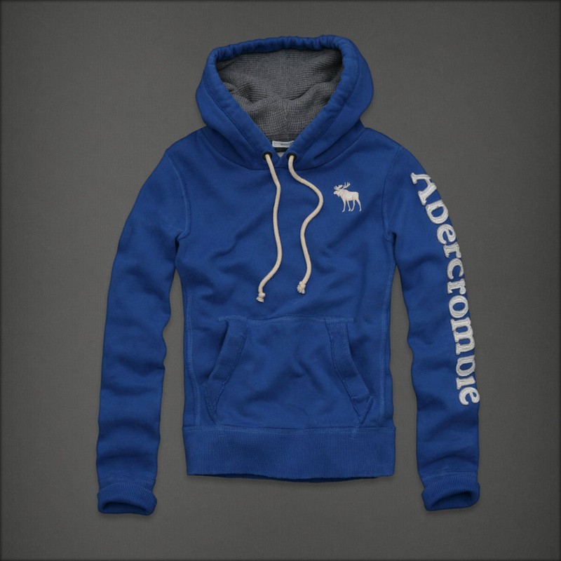 Abercrombie & Fitch Blauwe Mannen Hoodies AF-mhod067