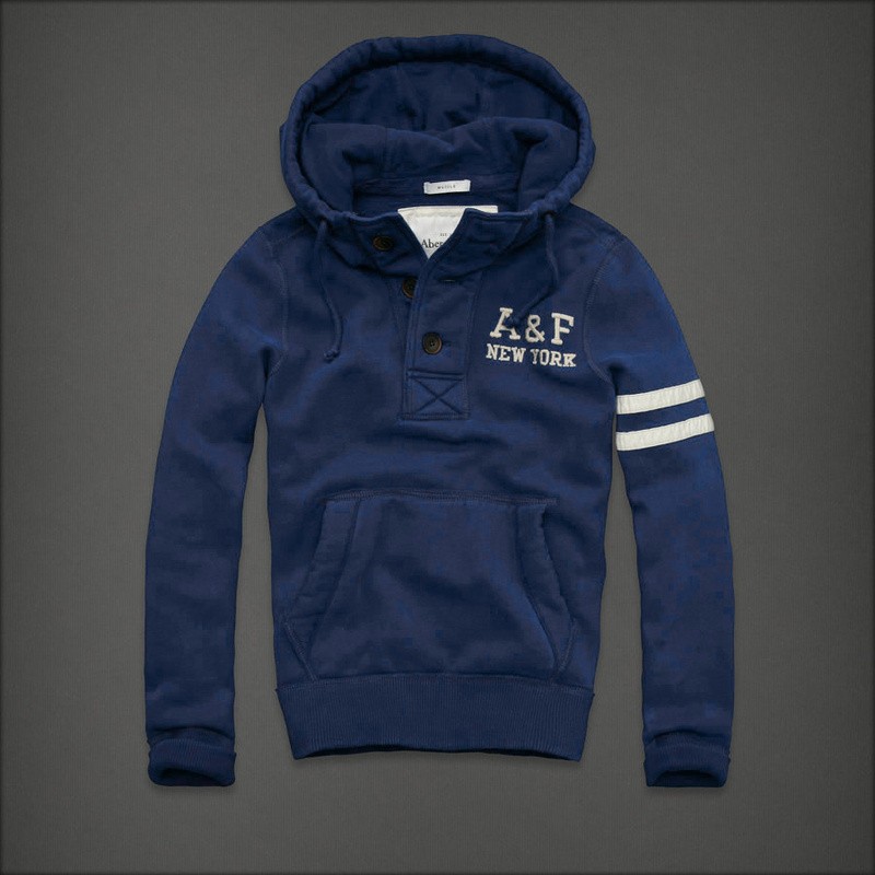 Abercrombie & Fitch Blauw Donker Mannen Hoodies AF-mhod024