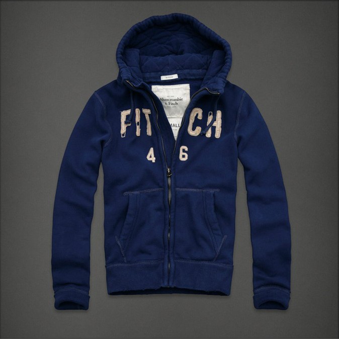 Abercrombie & Fitch Blauwe Mannen Hoodies AF-mhod144