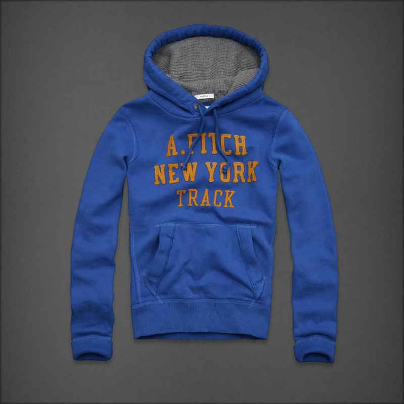 Abercrombie & Fitch Blauwe Mannen Hoodies AF-mhod127