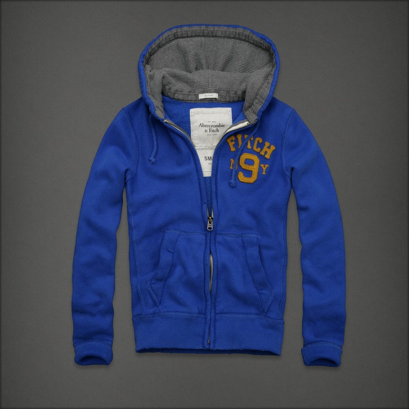 Abercrombie & Fitch Blauwe Mannen Hoodies AF-mhod106
