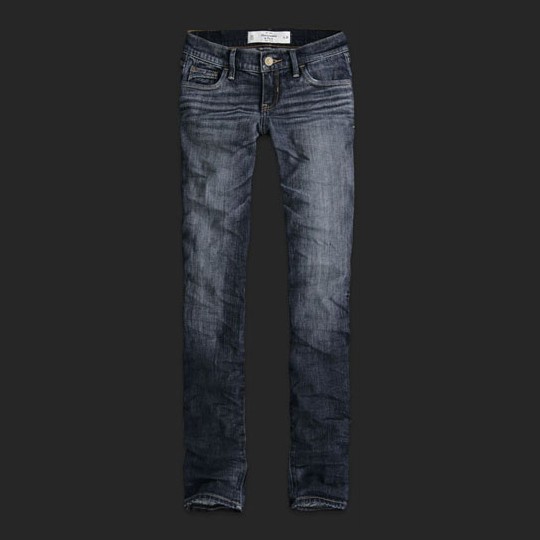 Abercrombie & Fitch Blauw Donker Vrouwen Jeans AF-wjean002
