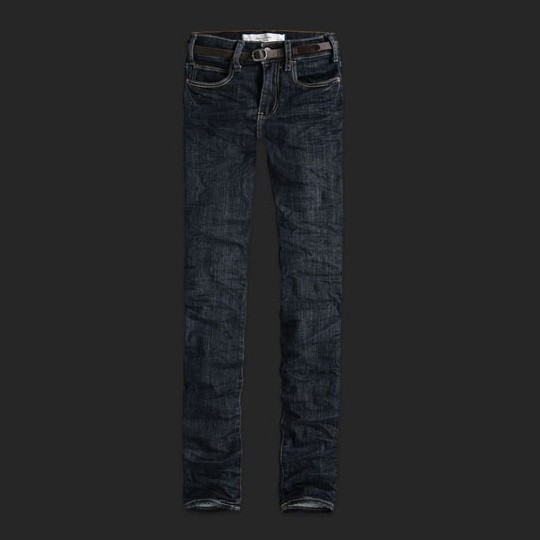 Abercrombie & Fitch Blauw Donker Vrouwen Jeans AF-wjean015