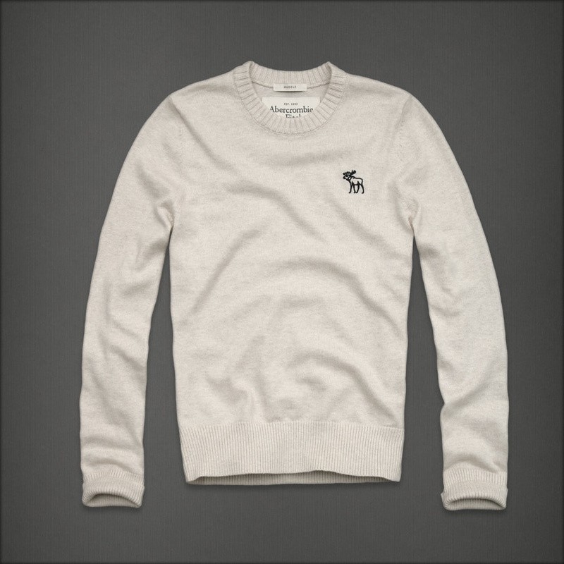 Abercrombie & Fitch Beige Mannen Truien AF-msweater013